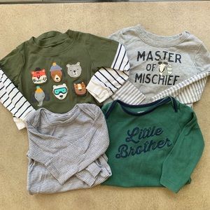 5/$15 Baby Boy Long Sleeve Onesie Bundle 18M